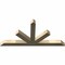 Ekena Millwork Saratoga Rough Sawn Timber Gable Bracket, Douglas Fir, 60"W x 30"H x 4"D x 4"F, 12/12 Pitch GBW060X30X0404SAR00RDF - alternate 4